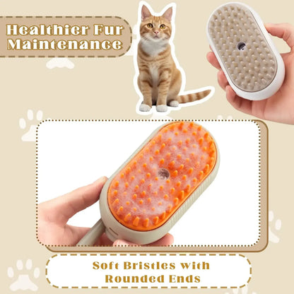 Cat Dog Pet Spray Massage Brush 3 in 1 One