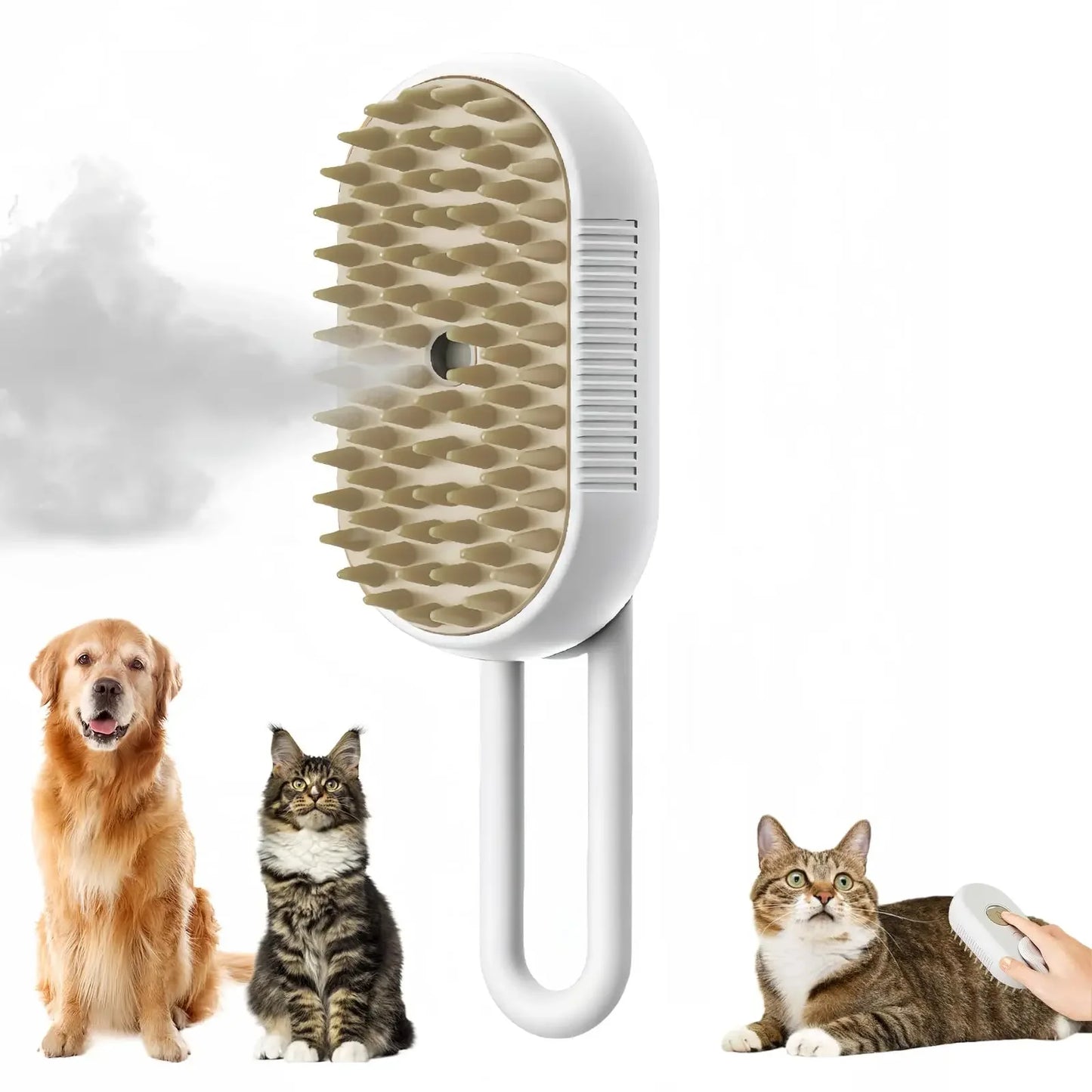 Cat Dog Pet Spray Massage Brush 3 in 1 One