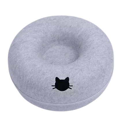 Felt Donut Bed for Cats House