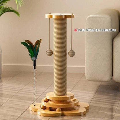 Cat Toy Solid Wood