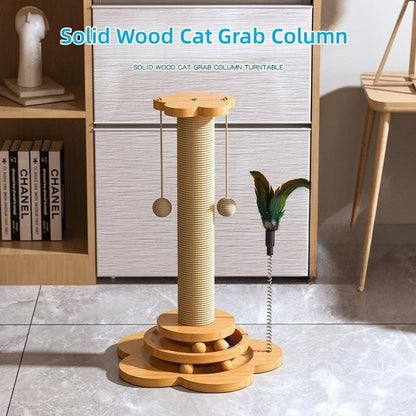 Cat Toy Solid Wood
