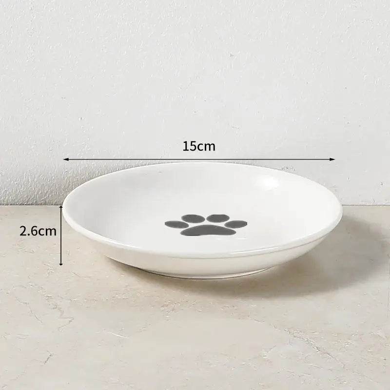 Ceramic For Dog Cat Elevated Feeder Drinker
