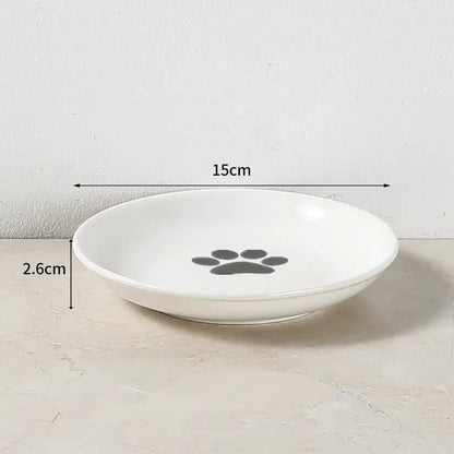 Ceramic For Dog Cat Elevated Feeder Drinker